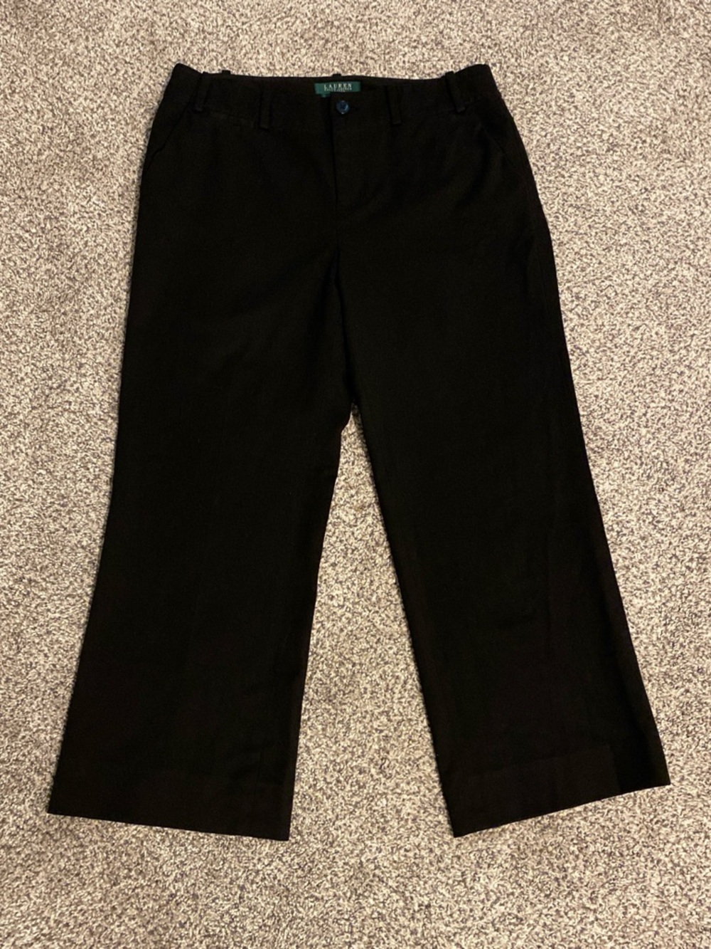 Lauren Ralph Lauren Sanderson Black Women's Straight Leg Dress Pant